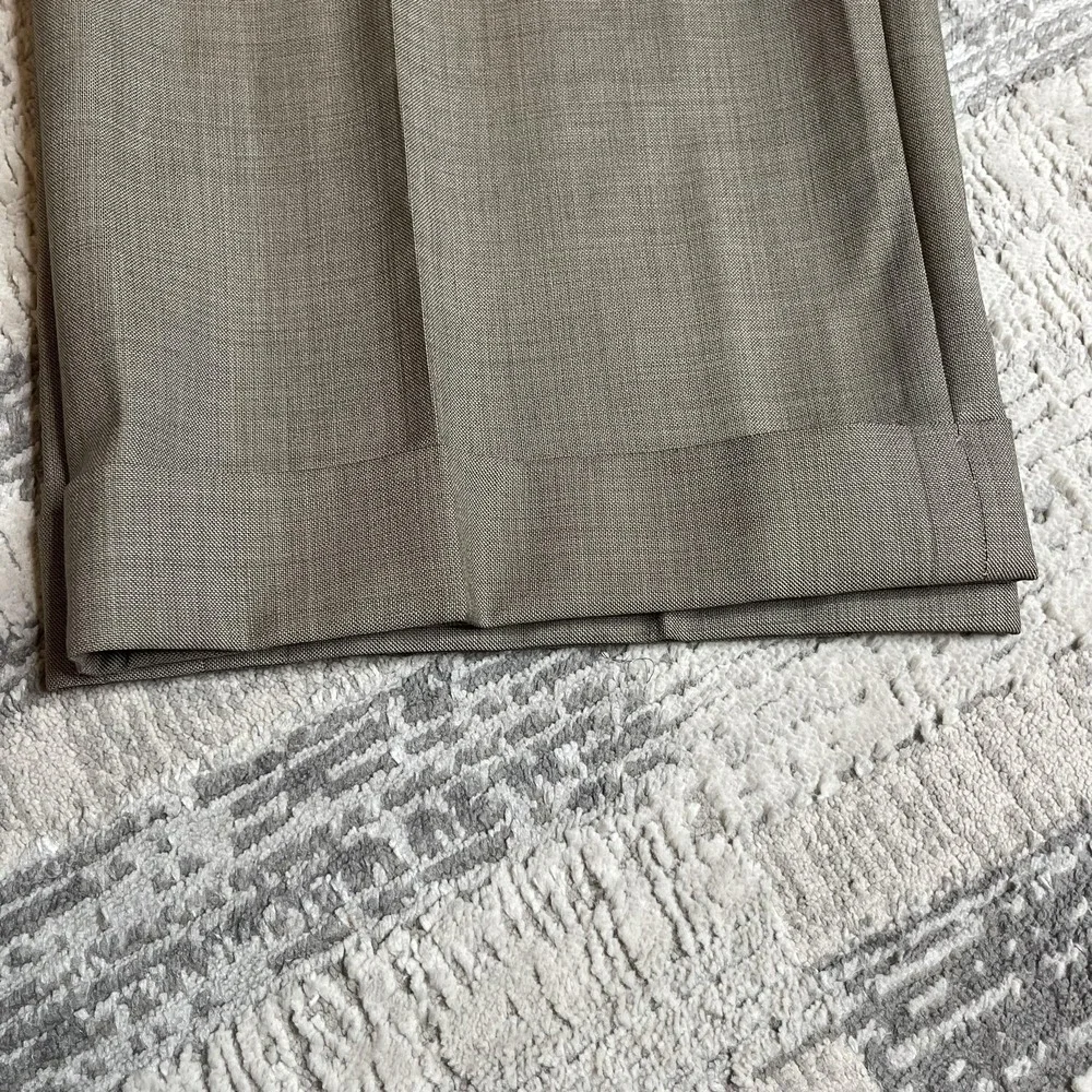 Lauren Ralph Lauren Suit Mens 40S 38x27 Gray 100% Wool 2‎ Button 2 Piece Pleated